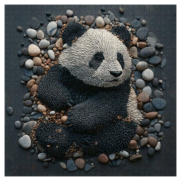 Rock Art Panda Jigsaw Puzzles 1000 piezas